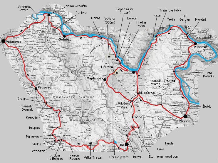 istocna srbija mapa Istočna Srbija, jul '99.   mapa istocna srbija mapa