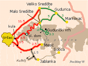 mapa: okolina Vrca